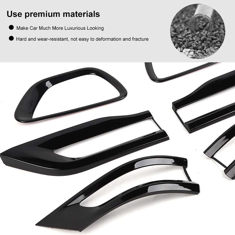 Car Front Fog Light Decoration Taillight Accessories Decorative Stickers For Jeep Grand Cherokee 2014-2017 Car Exterior Accessories, ABS Plastic