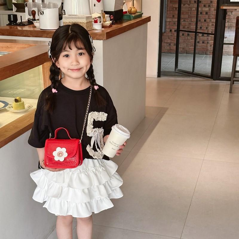 Charming Floral Pattern Mini Crossbody Bag For Kids With Breathable Pu Material