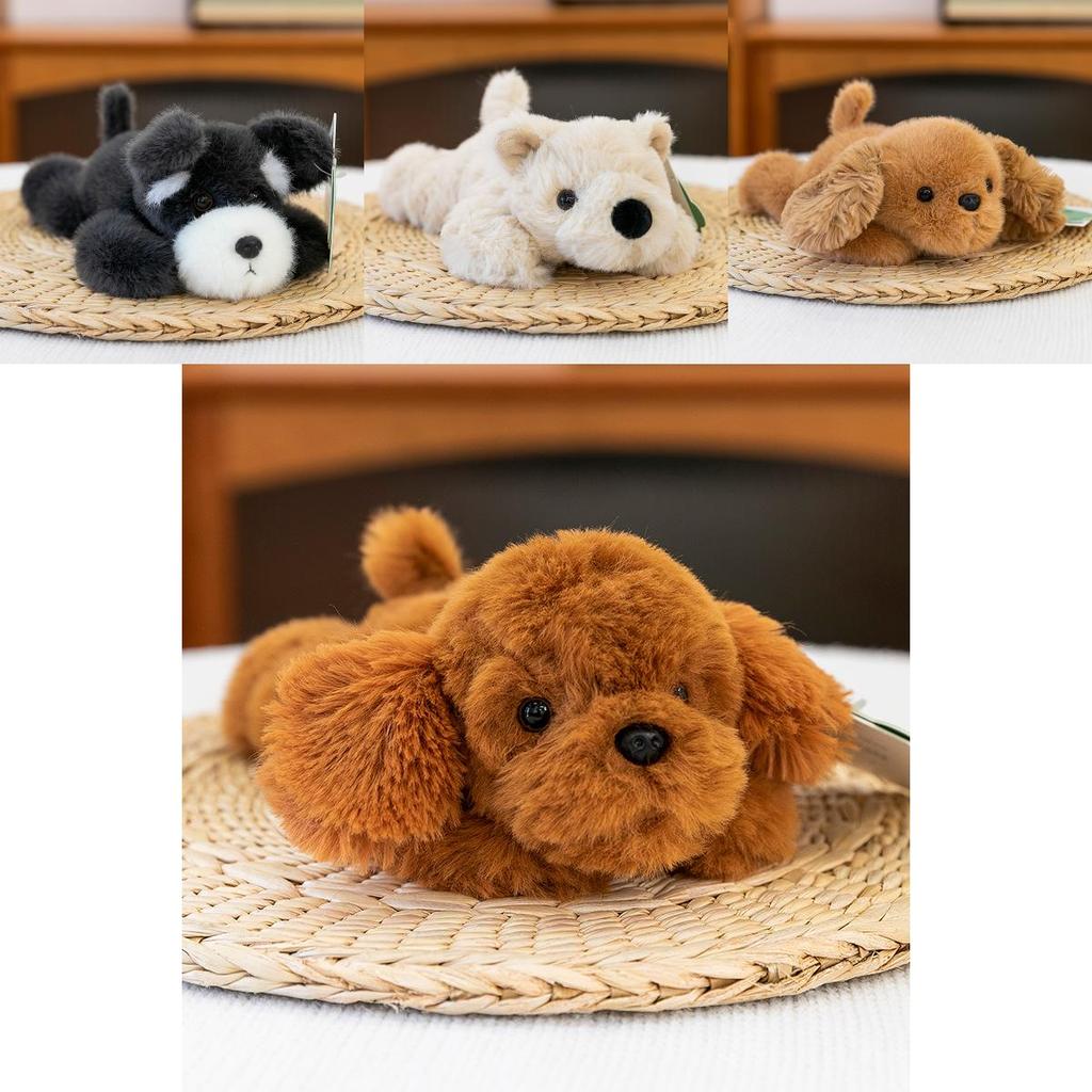 Soft Plush Dog Toy Stuffed Animal With Pp Cotton Filling For Kids Gift Decor