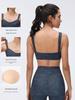 Denim Style Yoga Bra Nude Feel, Anti-Sagging, Shock Absorption, Side Boob Reduction, Running Sports Bra D26063