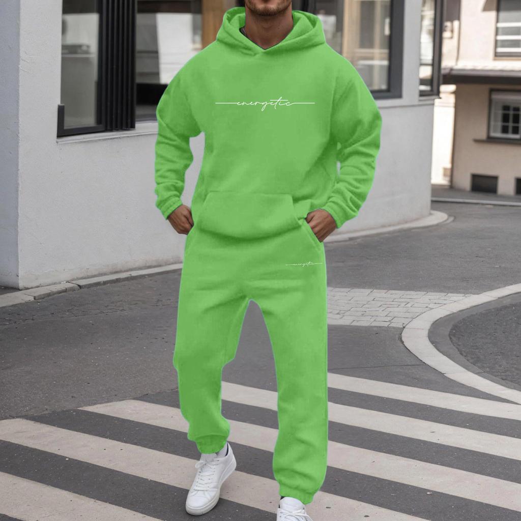 Unisex Zimní Tištěná - Podšitá Mikina a Tepláky Sada Volný Střih Sladěná Pár Tracksuit pro Volný Čas