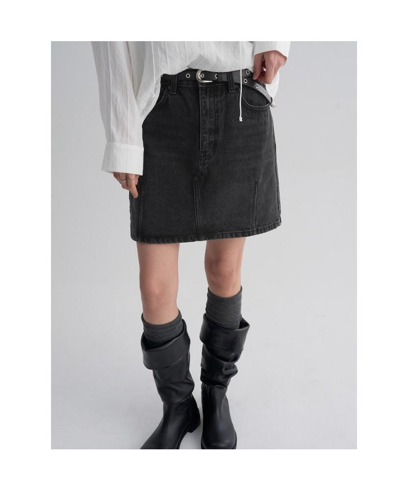8seconds Denim Mini Skirt Black