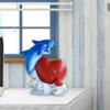 Cartoon Dolphin Statue Resin Craft Sea Animal Sculpture Lively Dolphin Figurine  Cabinet