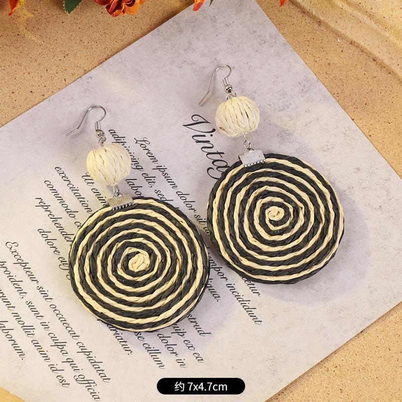 

Увеличенные серьги ручной работы в богемном стиле, женские серьги в этническом стиле.