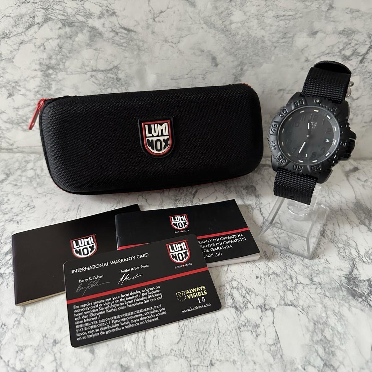 Used Super beautiful item LUMINOX 3050/3950 Blackout