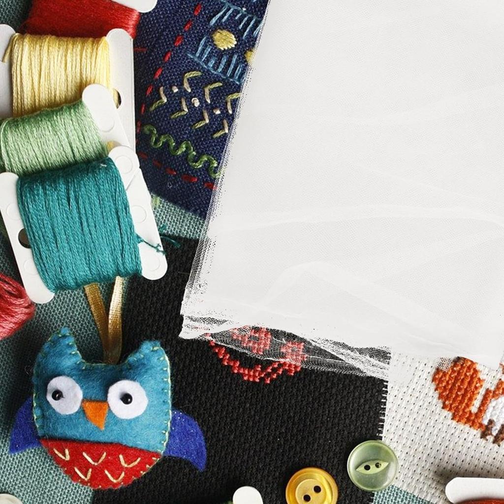 Wakauto Needle Felting Pad 3pcs White Wet Net Felting Handmade DIY Nylon Mesh Cloth Felt Needle Netting Felting Tool for Home Handwork Crafts