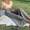 Women Pants High Waist Floral Print Wide Leg Trousers Vintage Style
