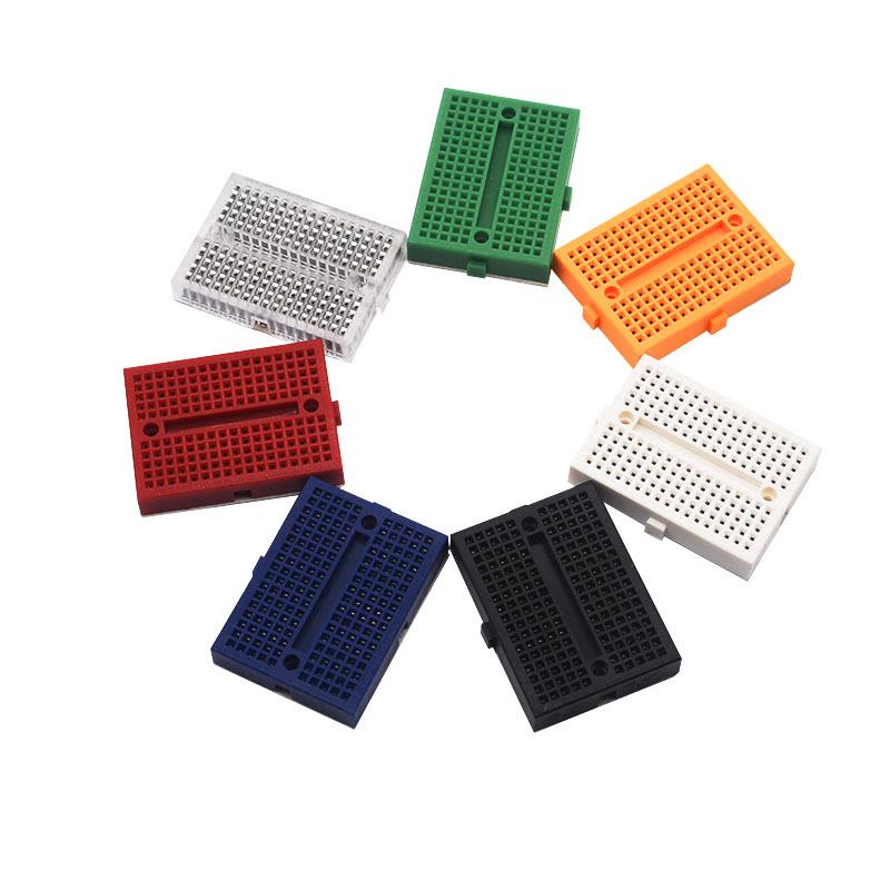 SYB-170 Mini High-Quality 170-Hole Breadboard - Colorful Splicing Universal Experimental Perforated Board