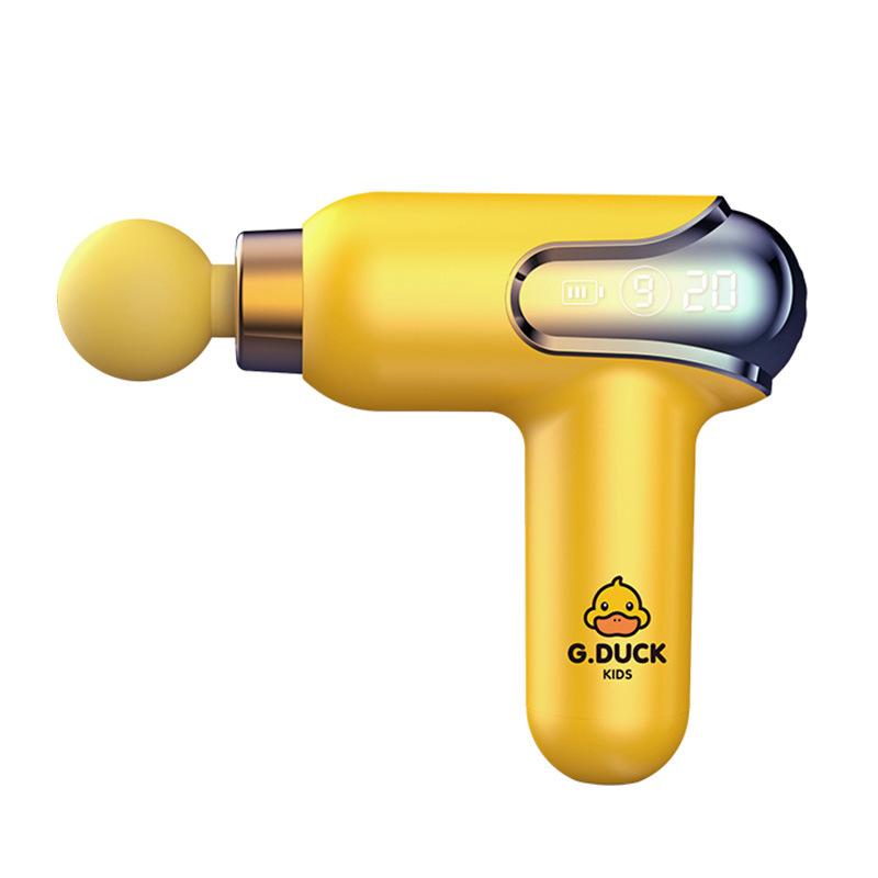 Little Yellow Duck Mini Fascia Gun Electric Silent Muscle Massager with LCD Screen for Men and Women Fitness