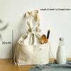 Drawstring Canvas Insulated Lunch Bag Thicken Aluminium Foil Thermal Bento Box Tote Cooler Handbags for Office Outdoor Picnic