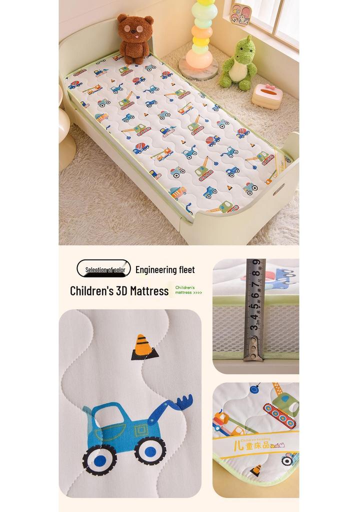 2025 All-Cotton 3D Cartoon Mattress Pad for Children