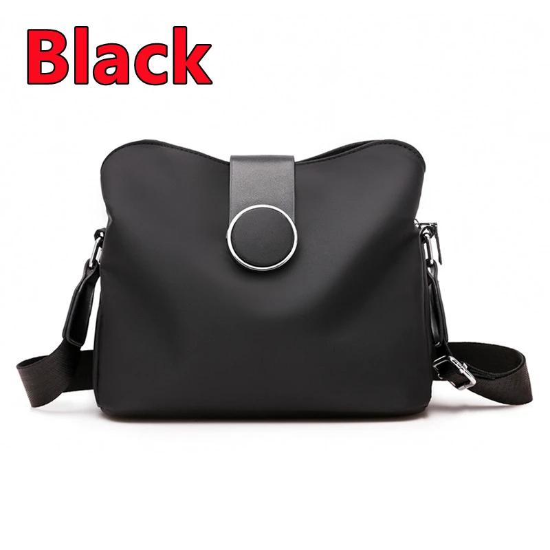 Vintage Nylon Vanntett Skulderveske Dame Wild Crossbody Bag Enkel Messenger Bag Daglig kvinnelig håndveske Reise Lady Purse Bolso