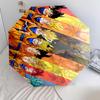 Goku-Muster, automatischer Klappschirm, tragbares und faltbares Design, 8 Schirmrippen, ein Weihnachts- oder Geburtstagsgeschenk.