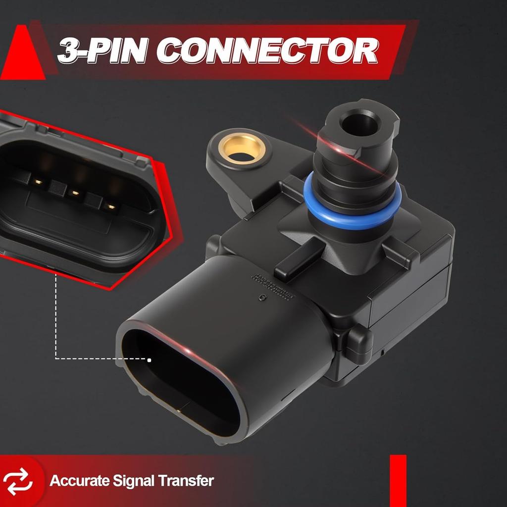 MAP Sensor Manifold Absolute Pressure 68271094AA for Dodge Challenger Charger Durango 6.4L, 2017-21 Jeep Grand Cherokee 6.4L, 2016-2020 Journey 2.4L