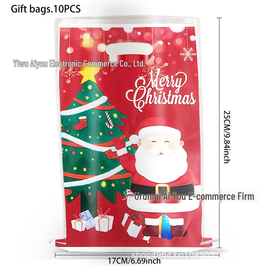 Christmas Candy Gift Bag with Pearlescent Design - Party Decoration