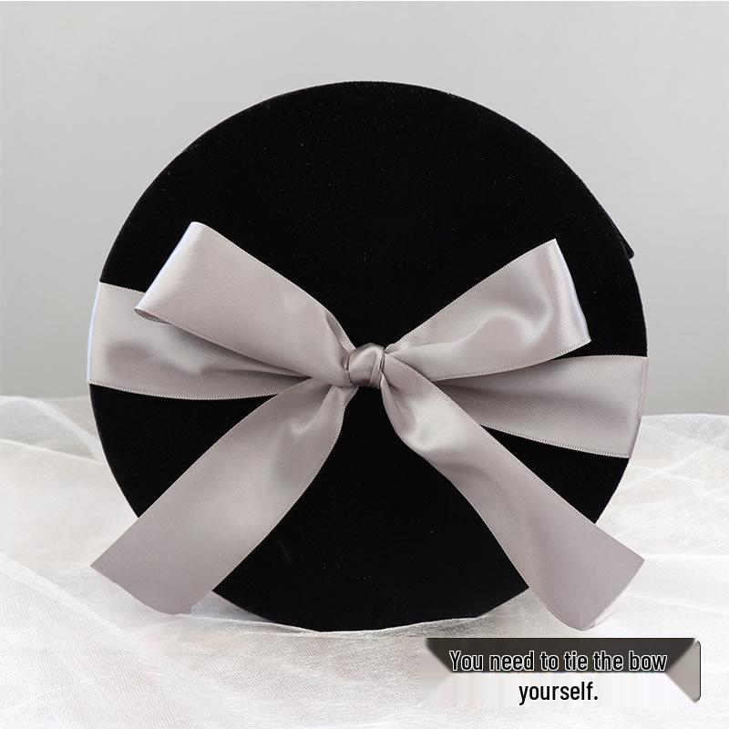 Runde Plüsch-Geschenkbox für Hochzeiten, Geburtstage, Zeremonien und Jubiläen.
