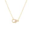 Simple Paper Clip Chain Diamond Necklace Jewelry Women Evil Eye Pendant Necklace  Trendy Gold Chain Collares Bijoux