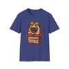 Unisex Softstyle T-Shirt Pug Christmas Gift Box Funny Dog Holiday Snowflake