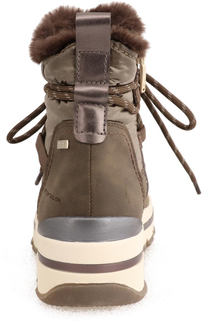 Boots Tom Tailor Faux Leather Textile Brown Lava