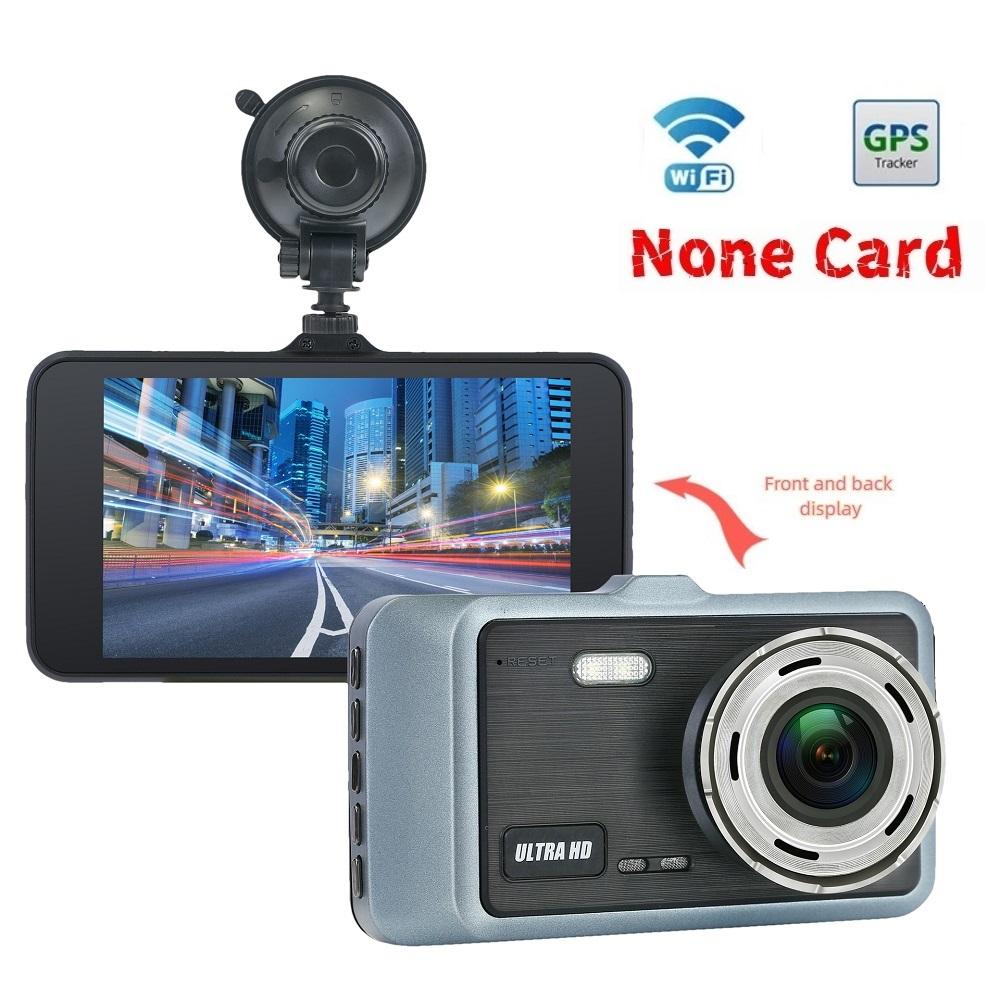 2K 4,0-Zoll Hochauflösender Fahrrekorder WIFI Drahtlose Handy-Verbindung Auto Dual-Objektiv Dual-Aufnahme