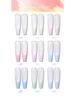 Flower Season Macaron Nine-Grid Pink Glue: High Saturation Colorful Versatile Whitening Solid Glue by HONEY GIRL