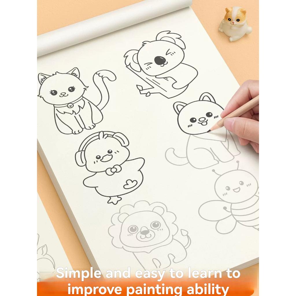 Painting, Drawing, Copying, Picture Books, Children's Simple Sketches, Elementary School Students' Sketching, Coloring Books