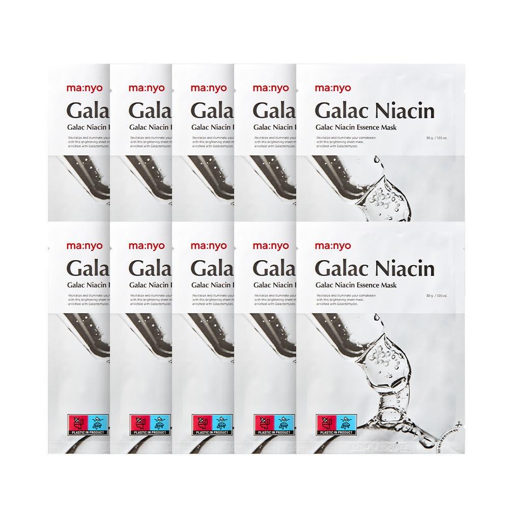 ma:nyo Galac Niacin Essence Mask Brightening Radiance Sheet Mask 30g 10 Sheets