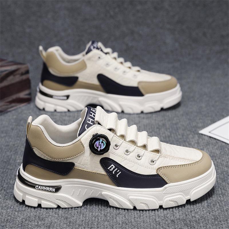 Low-top Martin shoes men's outdoor tooling trendy shoes men's autumn and winter 2024 new casual men's shoes rotating buttons