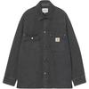 SS26 Parrish Hemd Jac Gewebtes Etikett Quadratisches Etikett Vintage-Textur Einreihiges Hemd Unisex-Hemden I036485-3IY-06