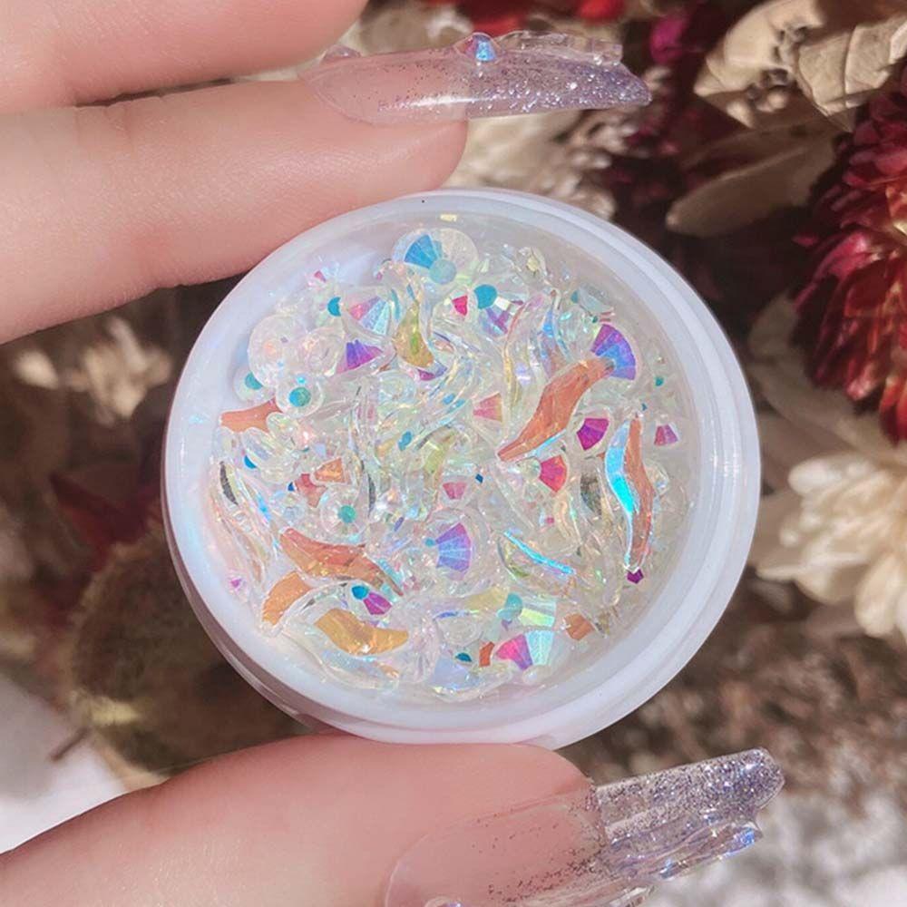 Shapes Aurora Nail Accessories Irregular Nail Rhinestones Nail Art Decoration Crystal Nail Jewelry