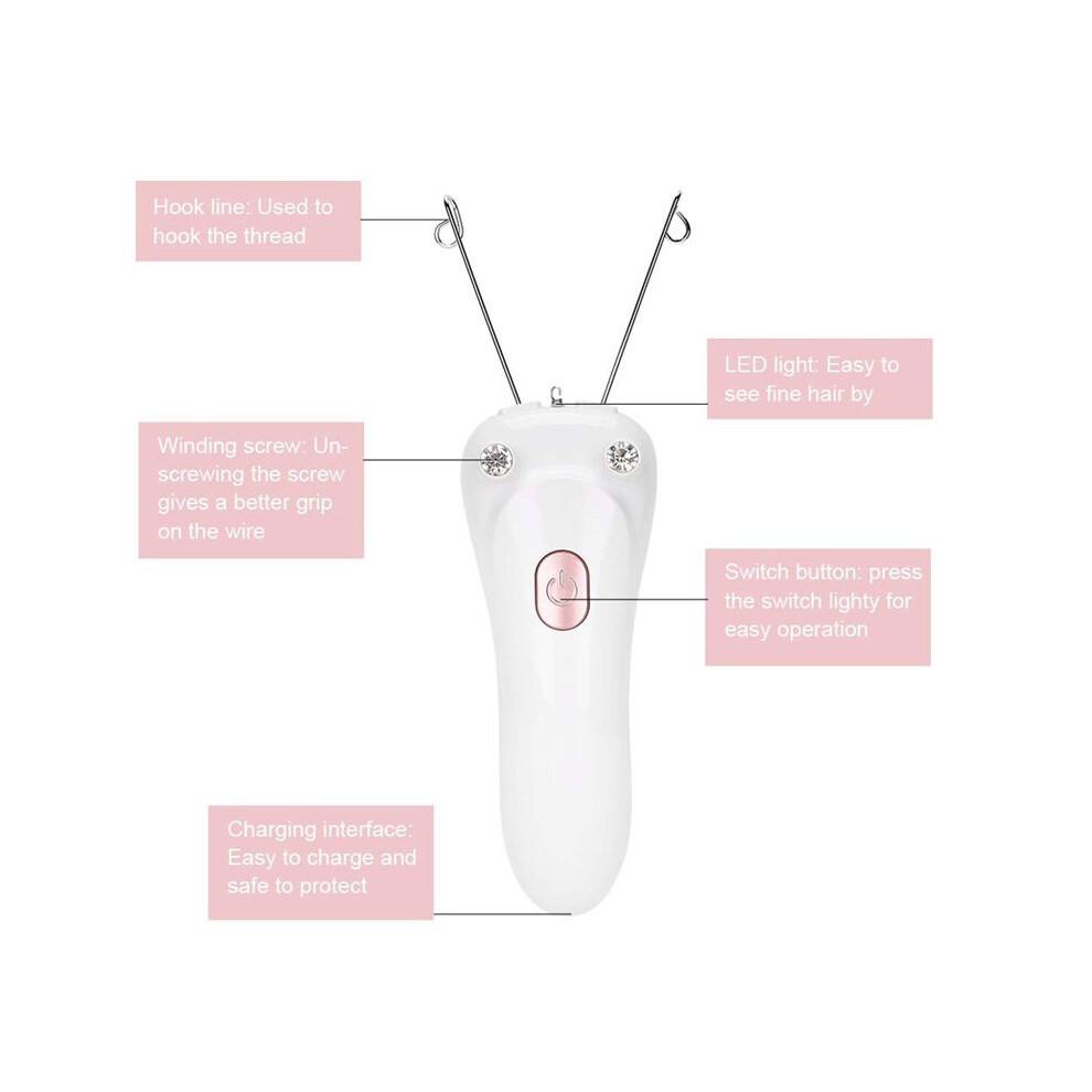 Épilation, Épilateur Facial, Épilateur à Fil pour Sourcils, Appareil D'Épilation au Fil de Coton pour Femmes et Filles