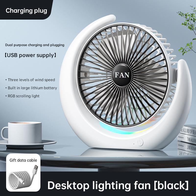 Portable USB Rechargeable Desk and Camping Fan