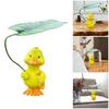 Small Ducks Garden Sculpture With Detailed Orange Feet Weatherproofed Resins Decoration Outdoor Balcony Ornaments