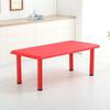 Children's Rectangular Plastic Learning Table & Chair Set with Building Block Surface