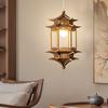 Song Dynasty Aesthetic Lamp: Hexagonal Pavilion Chandelier for Tea Room or Zen Restaurant
