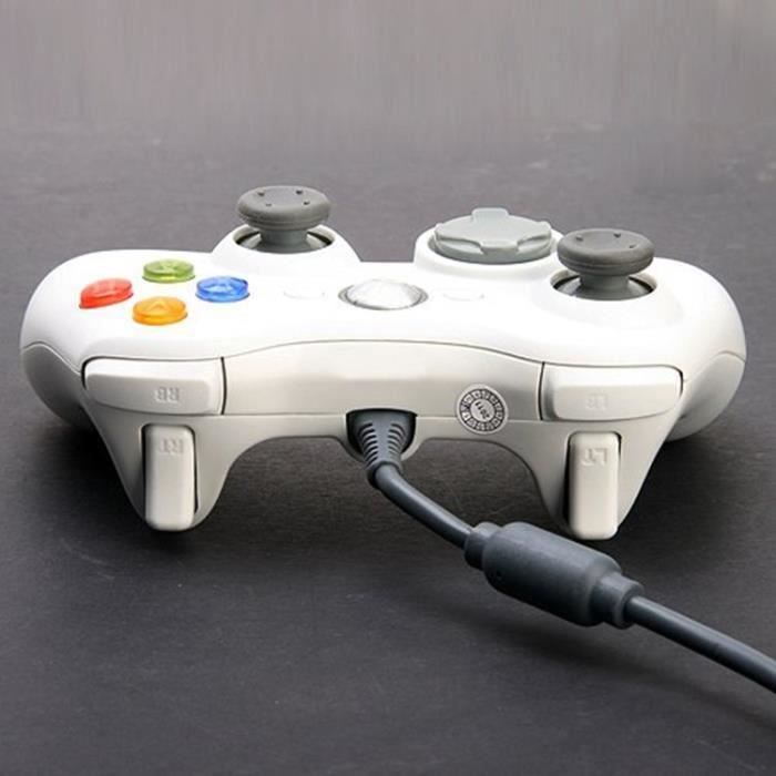 Gamecontroller - Microsoft - Xbox 360 - Kabelgebunden - Weiß - PC-kompatibel Win7