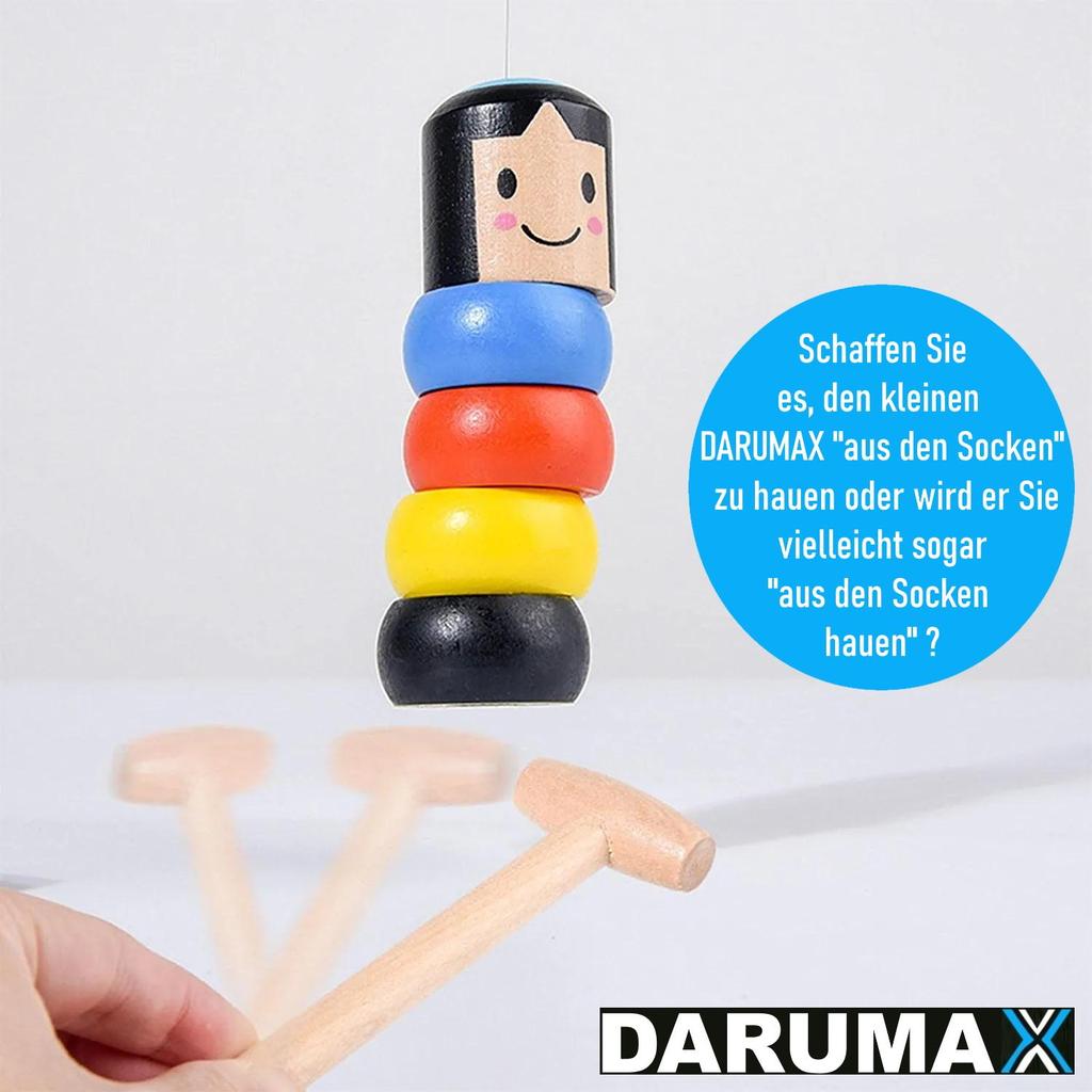 DARUMAX Magic Wooden Marionette Unbreakable Wooden Toy Doll Magic Trick