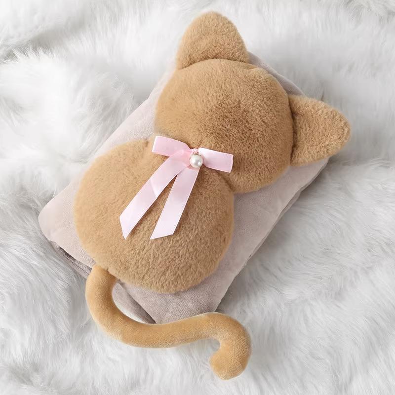 Electric Plush Hot Water Bottle: Washable, Cute Warm Baby Compress Bag & Hand Warmer