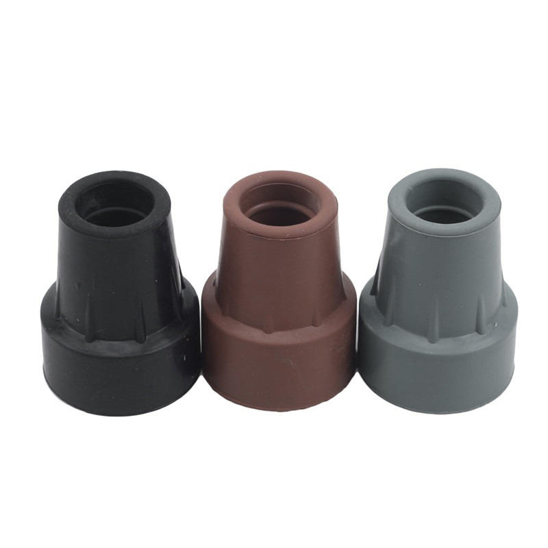 19mm Rubber Pole Cap Walking Stick Crutch Cane Bottom Pads CoverElderly Cane Anti Slip Foot Pad Trekking Pole Cane Accessories