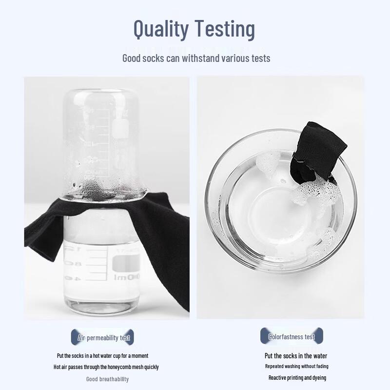 LangSha Men's Antibacterial Business Mid-Calf Socks - 5 Pairs Mixed Colors