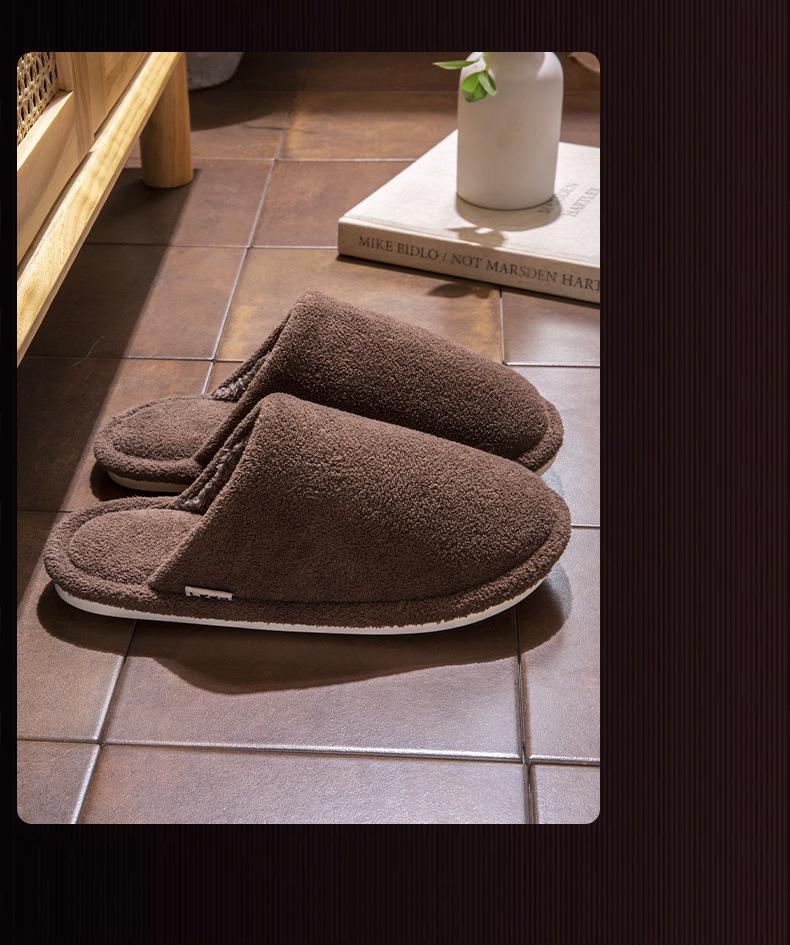 2024 Women's & Men's Plush Cotton Non-Slip Slippers - Cozy Indoor Footwear for Autumn/Winter