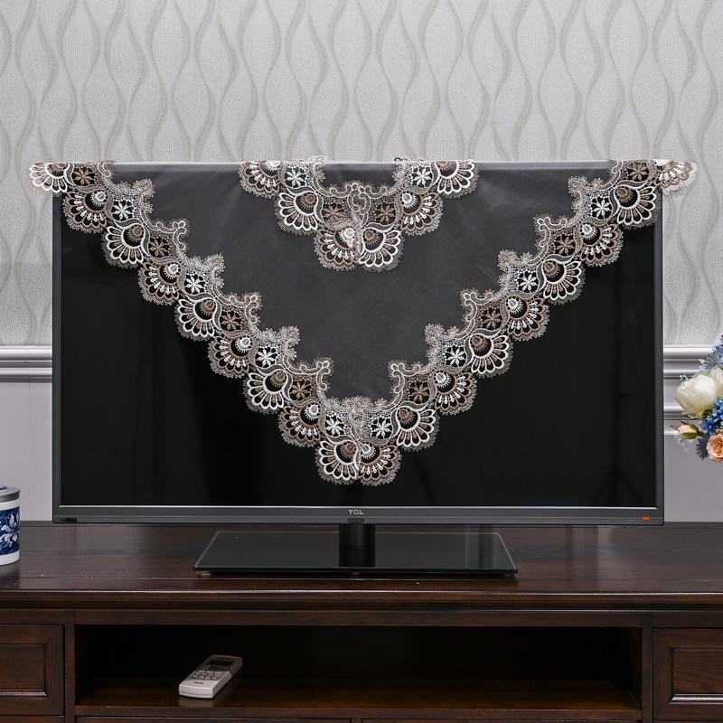 Tablecloth Square Table Cloth Yarn Embroidery Lace Table Cloths For Computer Table Cover Lcd Tv Towels Table Juppe Dust Cover