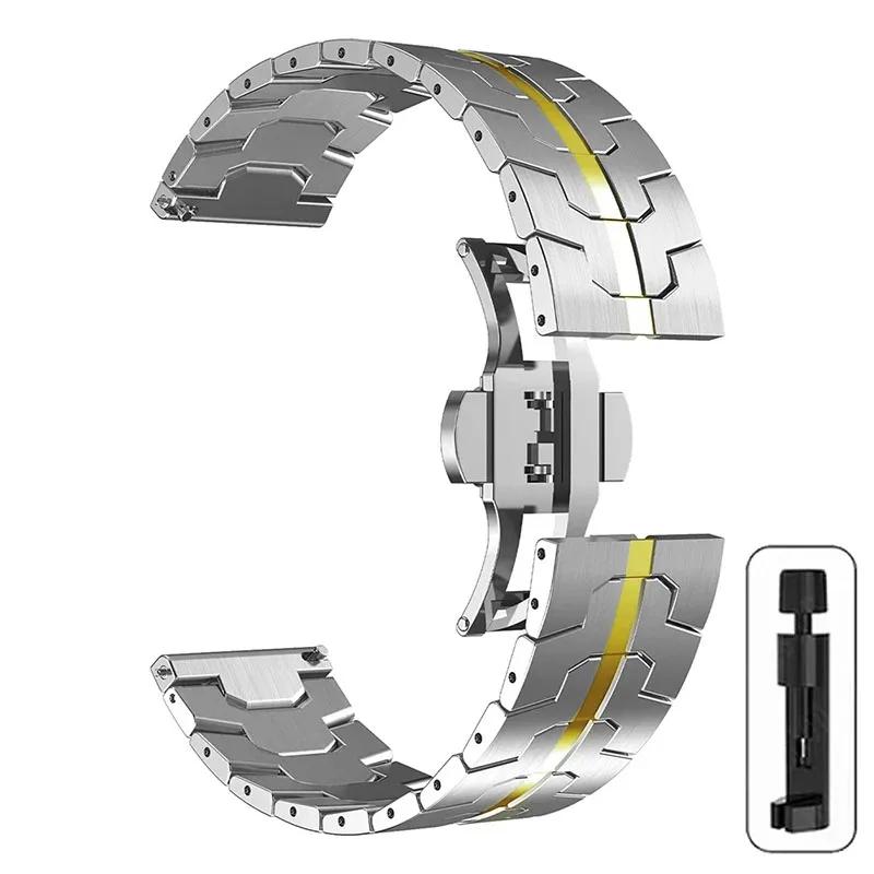 Metal 22mm Wrist Strap For Oppo Watch X X2 4Pro Stainless Steel Band For Oppo One Plus Watch 46mm/One Plus Watch 2 Watchband