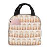 Rabbit In The Nature Forest Anime Insulated Lunch Bag for Kid School Cooler Thermal Food Box Tote Portable Lunch Boxes Container