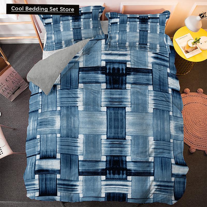 Irregular Geometry King Queen Duvet Cover Bohemian Style Bedding Set for Kid Teens Adult Modern Art 2/3pcs Polyester Quilt Cover