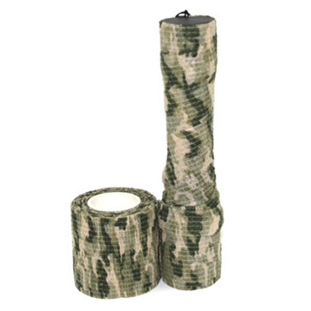 1 Roll U Pick 4.5m*5cm Waterproof Outdoor Camo Hiking Camping Hunting Camouflage Stealth Tape Wraps self adhesive