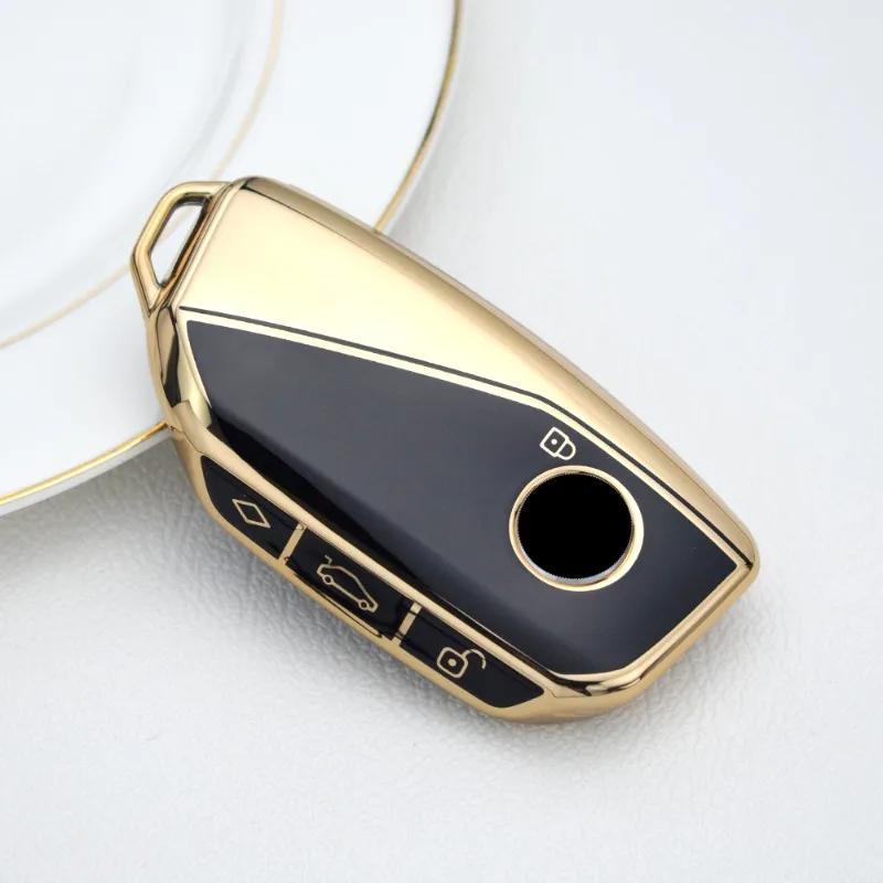 Soft Tpu Car Key Case Cover Smart Key Shell Fob Protector For Bmw X7 G07  7 Series Ix Xm I7 X7 Energy Accessories