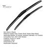 Sun And Rain Resistant Wipers 2Pcs Wiper Blades Set for Nissan Qashqai J12 2021-2024, 17/26 Car Front Window Cleaning Inch Wipers, Beamless