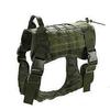 Tactical Dog Harness Nylon Handle Adjustable Training Harness Pet Working Vest(1pcs-black)