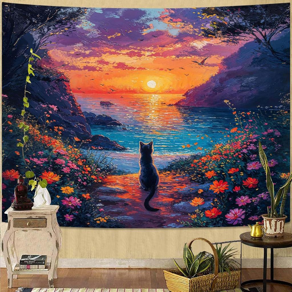 Landscape Tapestry Scenery Art Wall Tapestries Nature Wall Decor for Bedroom Living Room Backdrop Fantasy Mountain